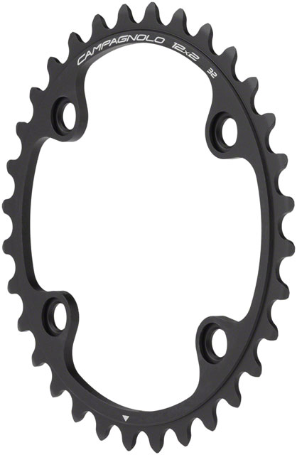 Campagnolo Chorus 12-Speed Chainring and Bolt Set - 32t, 96mm Campagnolo Asymmetric, 4-Bolt, Black