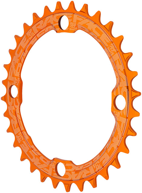 RaceFace 1x Narrow Wide Chainring - 36t, 104 BCD, 10-12 Speed, 7075 Aluminum, Orange