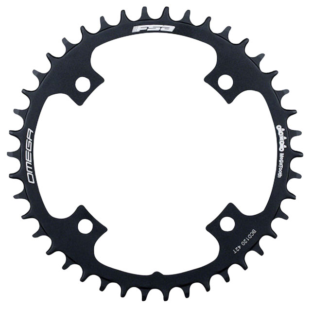 Full Speed Ahead Omega 1x Chainring - 42t, 120mm BCD, Black