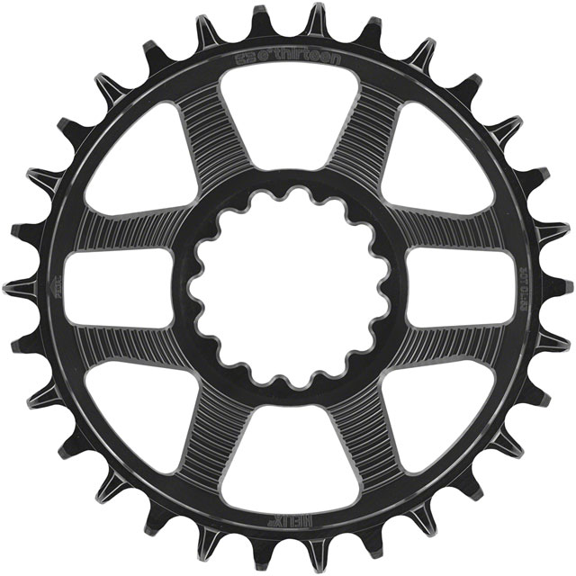 e*thirteen Helix R Chainring - 30t, 11/12-Speed, 52/55mm Flip Flop CL, 3.5mm Offset, e*thirteen DM, Black