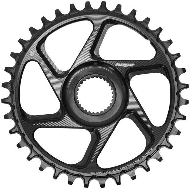 Hope Spiderless Chainring -  36T, R22,  Ebike,  Bosch,  Black