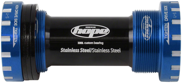 Hope BSA Threaded Bottom Bracket - 68/73mm, For 24mm Spindle, Stainless, Blue