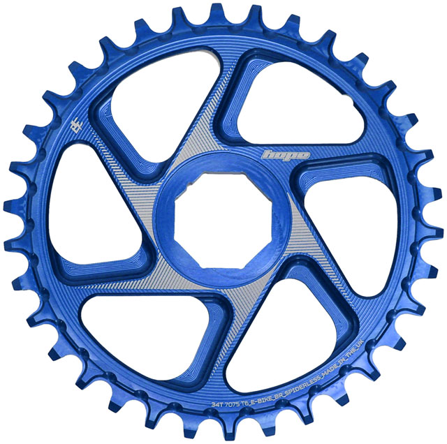 Hope Brose eBike Chainring - 34t, Blue