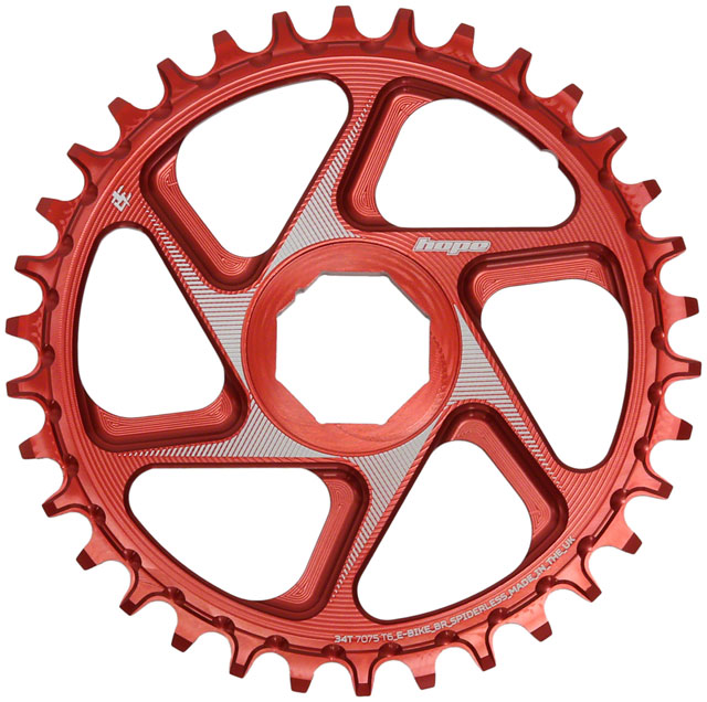 Hope Brose eBike Chainring - 34t, Red