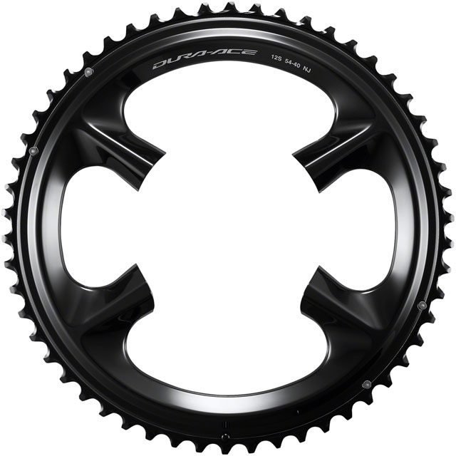 Shimano Dura-Ace FC-R9200 12-Speed Chainring - 54t, Asymmetric 110 BCD, Black, NJ