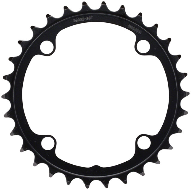 Full Speed Ahead Omega/Vero Pro Steel Road Double Chainring - 30t, 90 BCD, Steel, N-11, Black