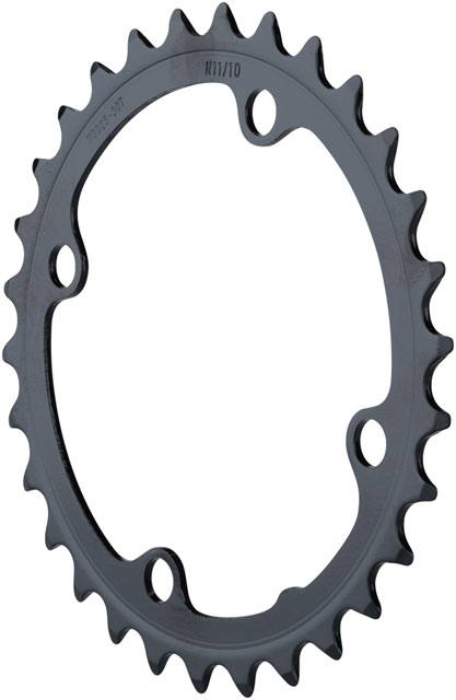 Full Speed Ahead Omega/Vero Pro Steel Road Double Chainring - 34t, 90 BCD, Steel, N-11, Black
