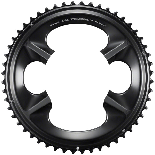 Shimano Ultegra FC-R8100 12-Speed Chainring - 52t, Asymmetric 110 BCD, Black, NH