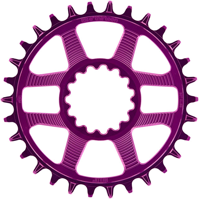 e*thirteen Helix R Guidering - 30t, 11/12-Speed, 52/55mm Flip Flop CL, 3/5mm Offset, e*thirteen DM, Eggplant