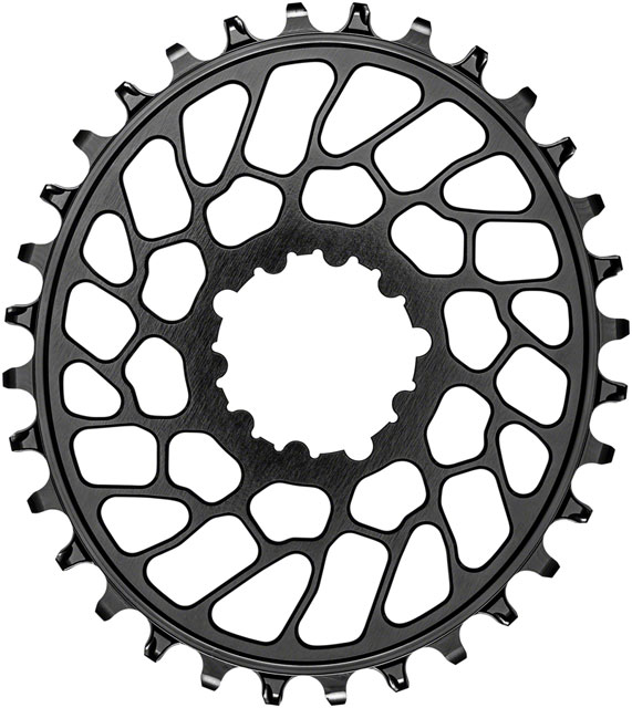 absoluteBLACK Oval Narrow-Wide Direct Mount Chainring - 32t, SRAM 3-Bolt Direct Mount, 0mm Offset, Black