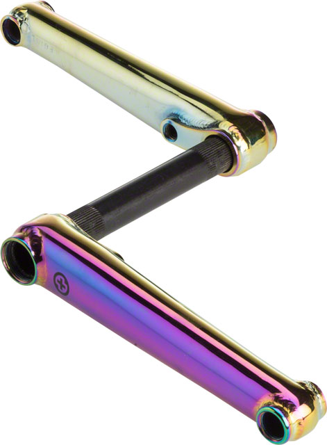 Salt Plus Metron 48 175mm Crankset, Heat Treated Crank Arms, LHD and RHD Compatible, 19mm Chromo Spindle Oilslick, no BB