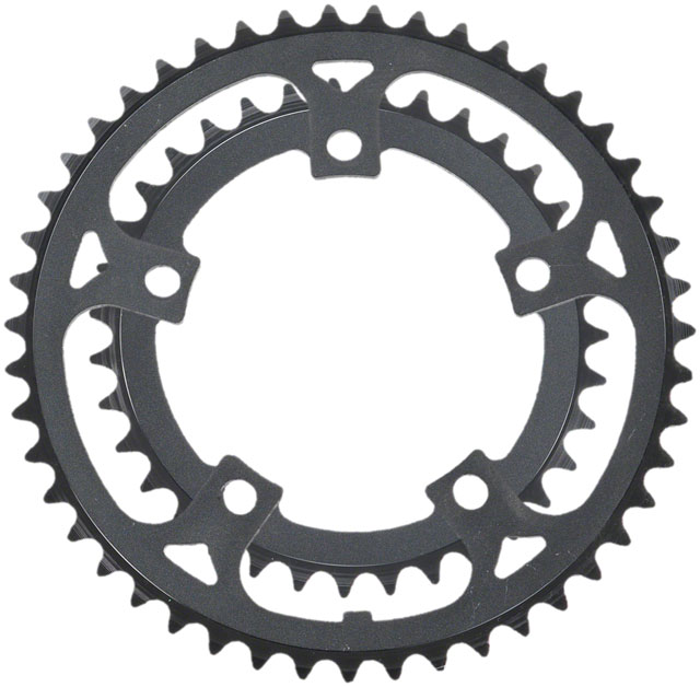 Samox 219AA Chainring Set - 46/34t, 110 BCD, Aluminum Rings, Black