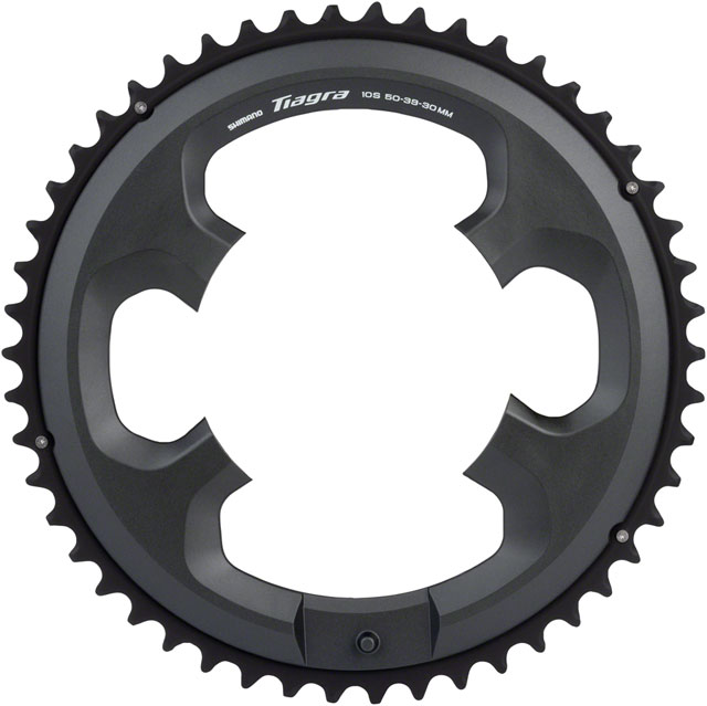 Shimano Tiagra FC-4703 10-Speed Chainring - 50t, Asymmetric 110 BCD, Black