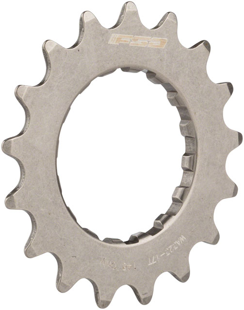 Full Speed Ahead WA323 eBike Sprocket for GEN 2 Bosch - 17t, 2.5mm Offset, Stainless Steel, Polished Silver