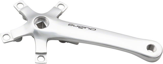 Sugino XD600 Tandem Crank Arm - 170mm, Right Rear, 110/74 BCD, Square Taper JIS Spindle Interface, Silver
