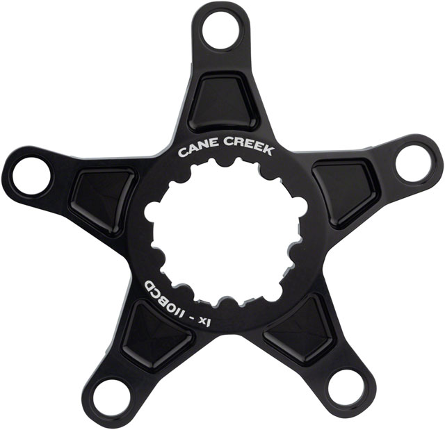 Cane Creek eeWings Chainring Spider - 5-Bolt, 110 BCD, Cane Creek 3-Bolt Mount Type, For 1x System, Black