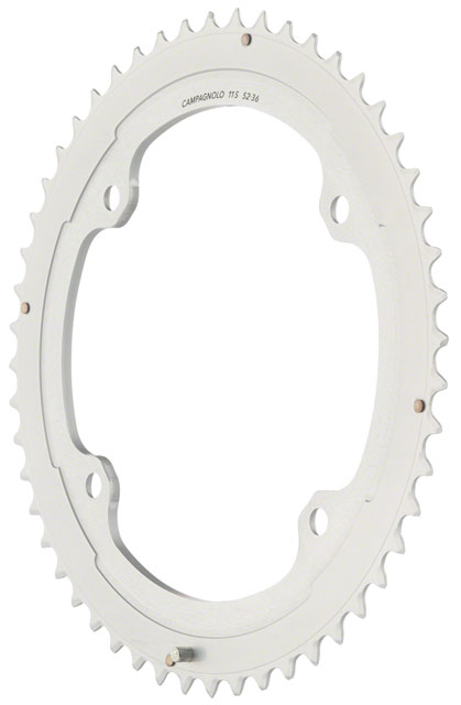 Campagnolo Potenza/Centaur Chainring - 52t, 146mm Campagnolo Asymmetric, 4-Bolt, 11-Speed, Silver