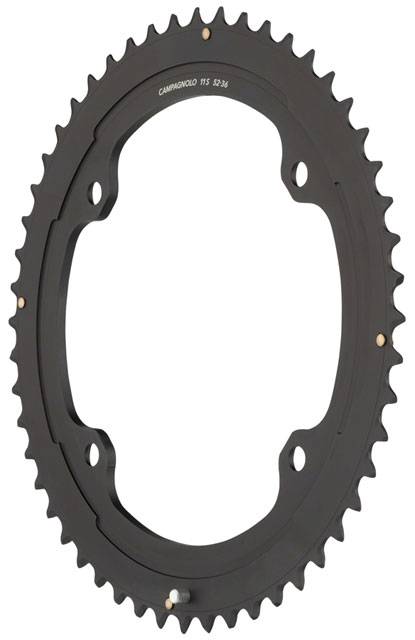 Campagnolo Potenza/Centaur Chainring - 52t, 146mm Campagnolo Asymmetric, 4-Bolt, 11-Speed, Black