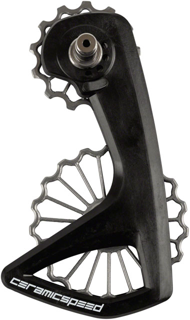 CeramicSpeed OSPW RS Pulley Wheel System for Shimano 9250/8150 - Coated Races, 3D Printed Ti Pulley, Carbon Cage, Ti