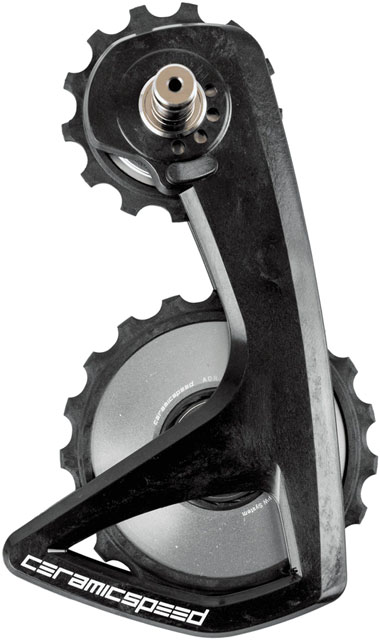 CeramicSpeed OSPW RS Alpha Pulley Wheel System for Shimano Dura-Ace 9250/Ultegra 8150 - ALPHA Aluminum Pulley, Carbon Cage, Silver