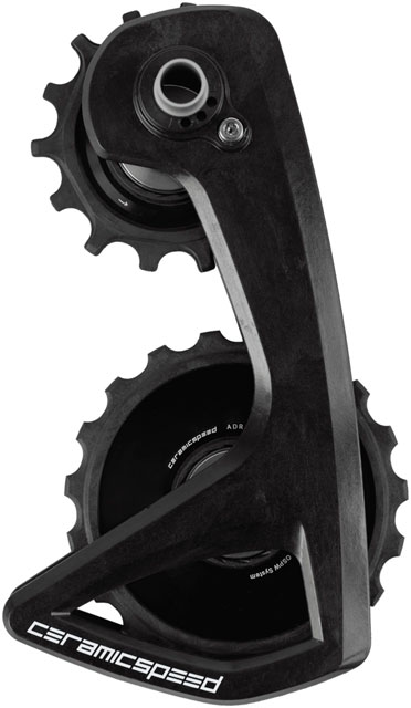 CeramicSpeed OSPW RS Alpha Pulley Wheel System for Campagnolo Super Record WRL - ALPHA Aluminum Pulley, Carbon Cage, Black