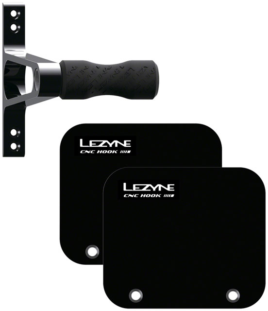 Lezyne CNC Wheel Bike Storage Hook - Alloy, Black