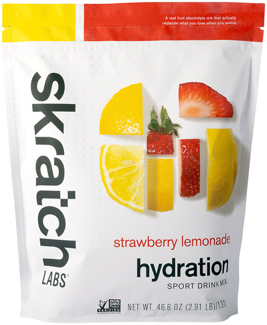 Skratch Labs Hydration Sport Drink Mix - Strawberry Lemonade, 60-Serving Resealable Pouch