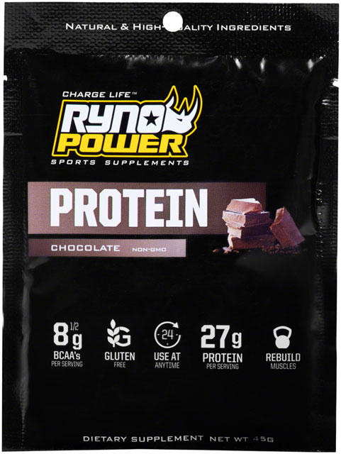 Ryno Power Premium Whey Protein Powder - Chocolate, Single Serving