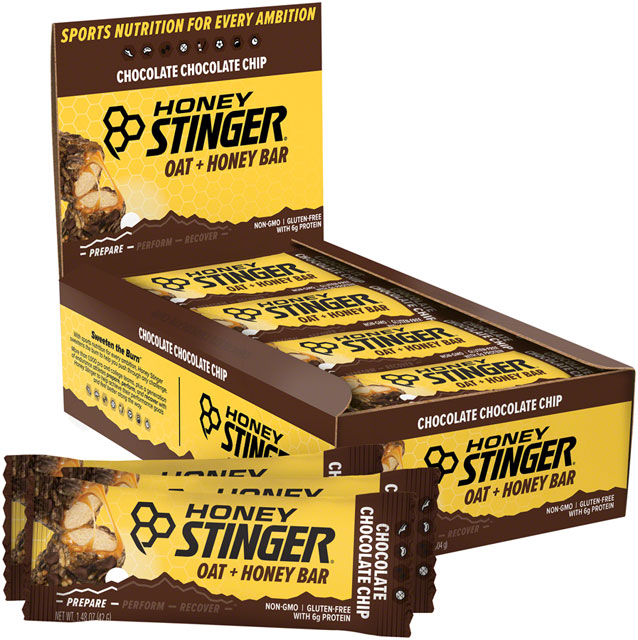 Honey Stinger Oat and Honey Bars - Chocolate Chip, Box of 12