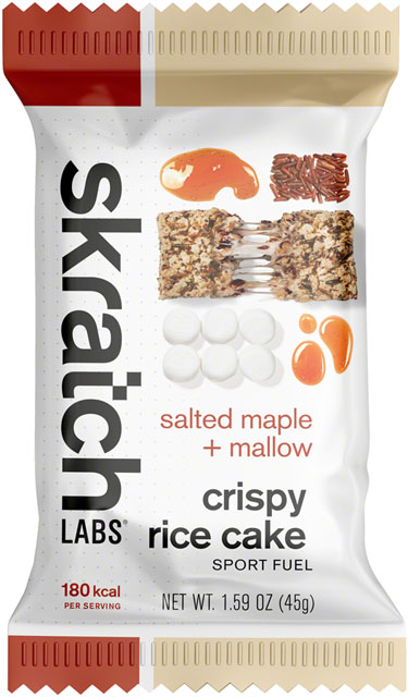 Skratch Labs Crispy Rice Cake - Salted Maple and Mallow, Pack of 8