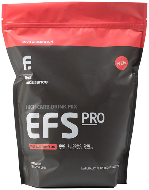 First Endurance EFS-Pro High Carb Drink Mix - Sour Watermelon, 18 Serving Resealable Pouch