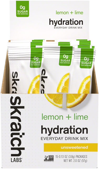 Skratch Labs Everyday Drink Mix - Lemon Lime, Single Serving 15-Pack