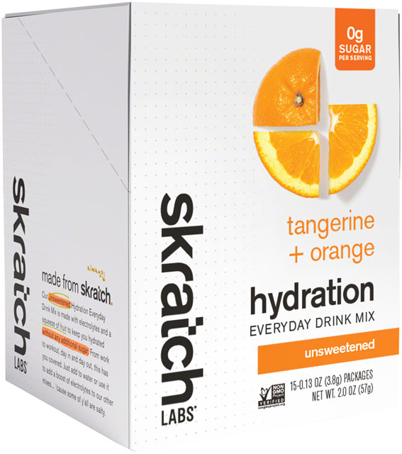 Skratch Labs Everyday Drink Mix - Tangerine Orange, Single Serving 15-Pack