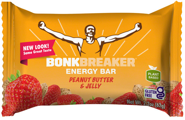 Bonk Breaker Energy Bar - Peanut Butter and Jelly, Box of 12
