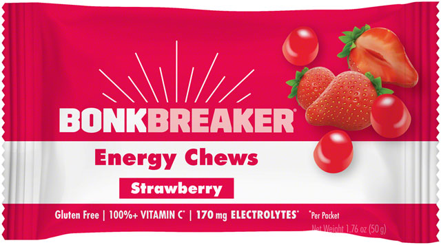 Bonk Breaker Energy Chews - Strawberry, Box of 10 Packs