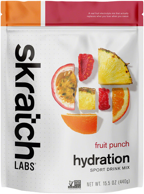 Skratch Labs Hydration Sport Drink Mix - Fruit Punch, 20-Serving Resealable Pouch