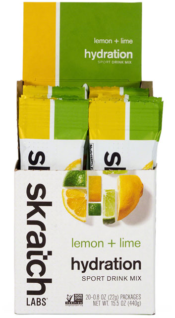 Skratch Labs Hydration Sport Drink Mix - Lemon + Lime, Box of 20