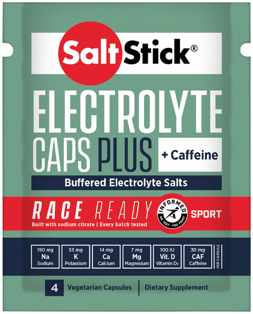 SaltStick Race Ready Caps Plus - 4 Capsule Packet