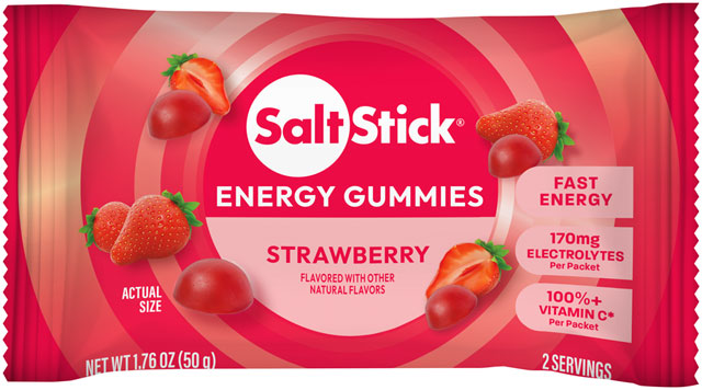 SaltStick Strawberry Energy Gummies - Pack of 10