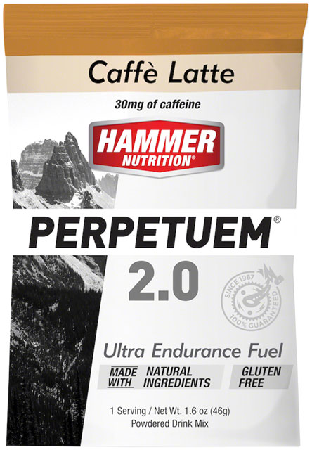 Hammer Perpetuem: Caffe Latte, 12 Single Serving Packets