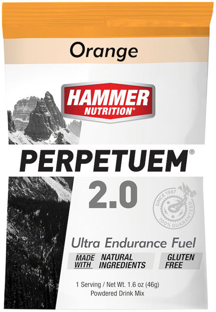 Hammer Nutrition Perpetuem Endurance Fuel - Orange, 12 Single Serving Packets