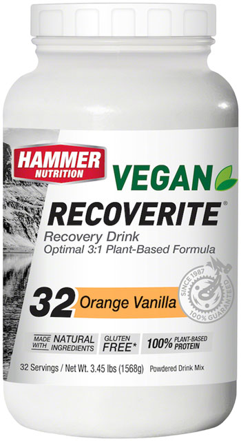 Hammer Vegan Recoverite Drink Mix: Orange Vanilla 32 Servings