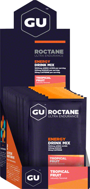 GU Roctane Energy Drink Mix - Tropical, Box of 10