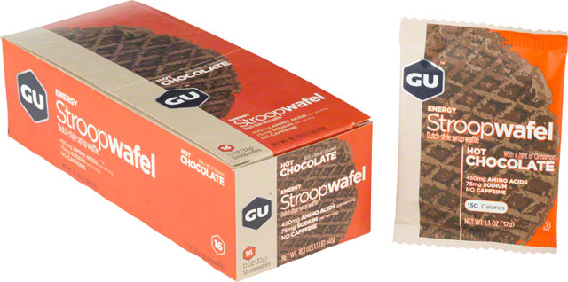 GU Energy Stroopwafel - Hot Chocolate, Box of 16