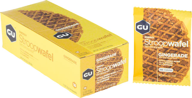 GU Energy Stroopwafel - Gingerade, Box of 16