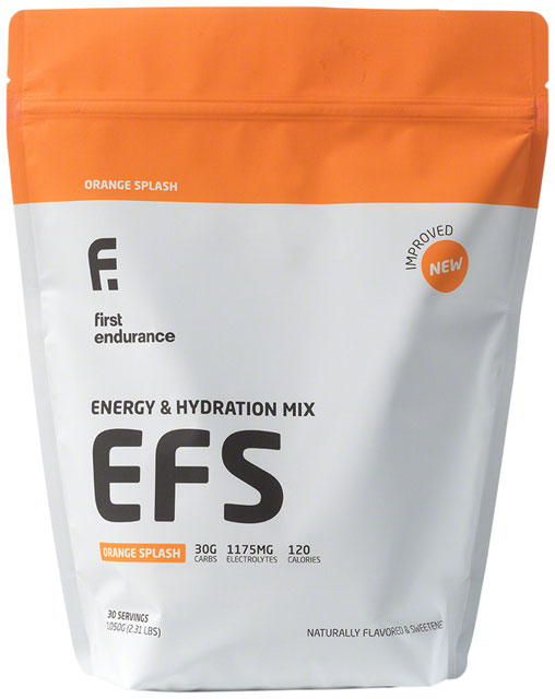 First Endurance EFS Drink Mix - Orange Splash, 30 Serving Canister