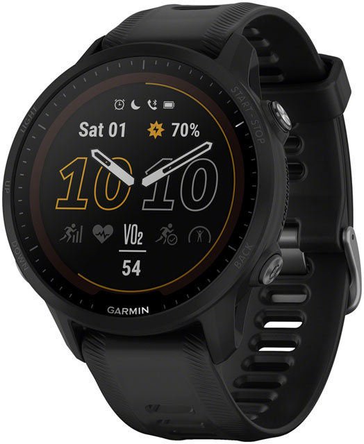Garmin Forerunner 955 Solar GPS Smartwatch - 45.6mm, Black