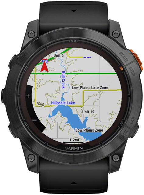 Garmin fenix 7X Pro Solar Smartwatch - 51mm, Slate Gray Case, Black Band