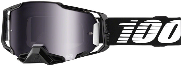 100% Armega Goggles - Black Mirror/Silver Flash