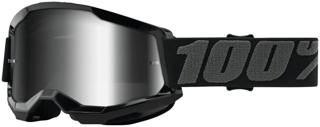 100% Strata 2 Goggles - Black/Silver